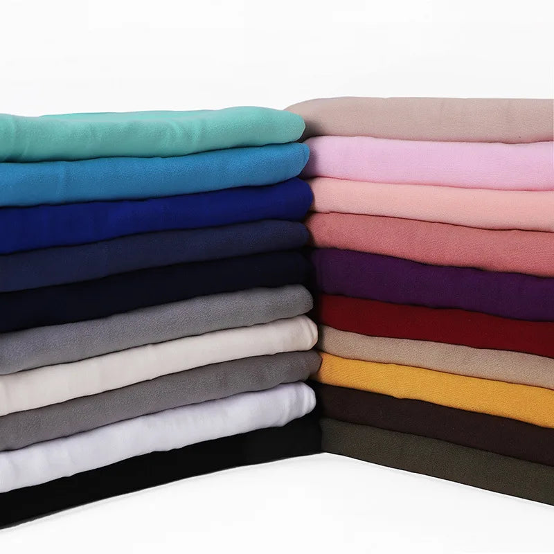 Newest Milk Silk Jersey Hijabs for Women Soft Warm Muslim Woman Turban Hoofddoek Headscarf Good Stitch Stretch Jesey HIjab Scarf - AMULET RING STORE