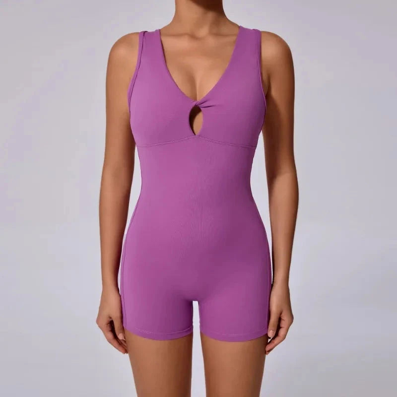 Seamless Yoga Jumpsuits Sports Fitness One-Piece Yoga Sleeveless Workout Clothes Running Sportswear Tight Training Tracksuits