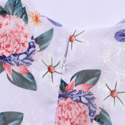 Sweet style children's dress, a dress with bow patterns suitable for middle-aged to older children, a flower girl style fashion