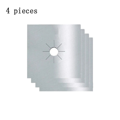 4 Pieces 27 Cm Gas Stove Surface Protection Pad Washable Oil And Dirt Resistant Kitchen Cleaning Accessories - AMULET RING STORE