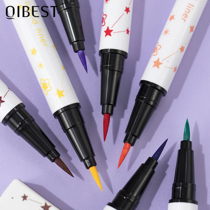 QIBEST High Pigment Eyeliner Pencil Waterproof Smudgeproof Makeup Eye Liner Liquid Black Eyeliner Quick Drying Eyes Cosmetics - AMULET RING STORE
