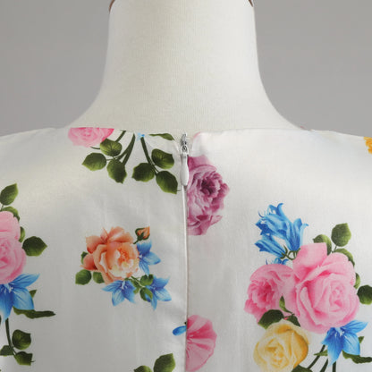 2025 New Girls' Dress - Sleeveless Bow Peplum Dress - Lace Princess Dress - National Day Party Children's Dress