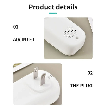 Negative Ion Purifier Purifier plug for home use to remove smoke and toilet odors Suitable for Bathroom Kitchen - AMULET RING STORE