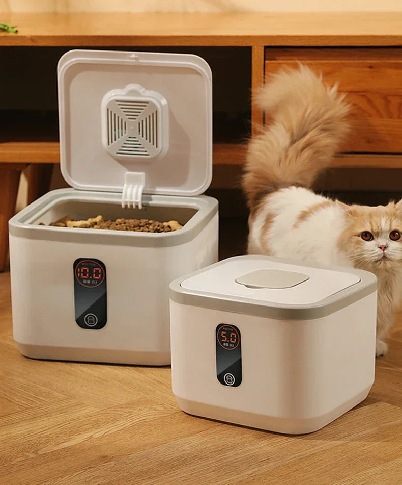 Pet Dog Food Storage Container Dry Cat Food Bucket Dog Food Box with Lid Insect Proof Moisture Proof Rice Box Grain Sealed Jar - AMULET RING STORE