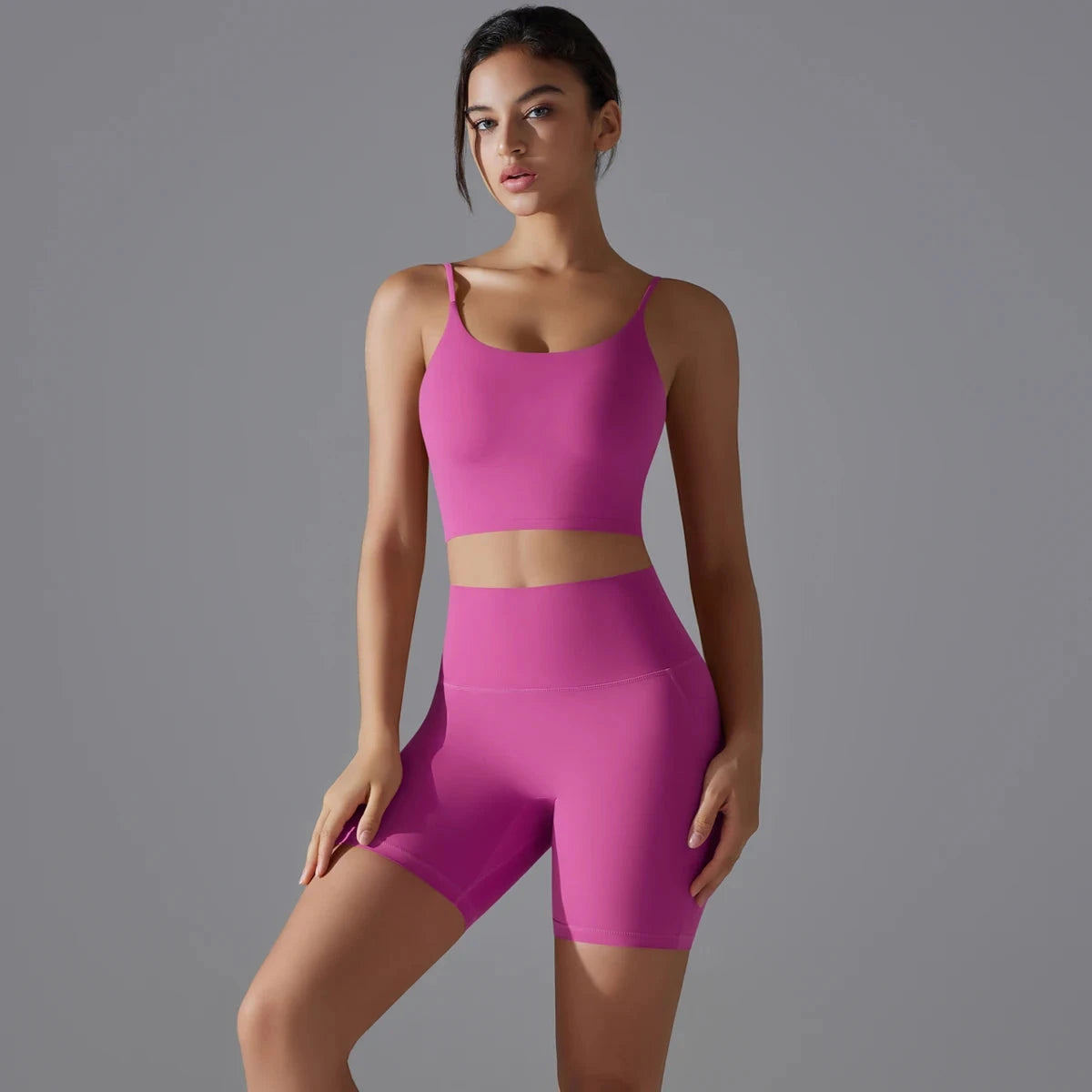 Women Yoga Set Yoga BraTank Tops for Fitness Workout Sportswear Gym Clothing High Waist Shorts Sportswear Leggings Suits