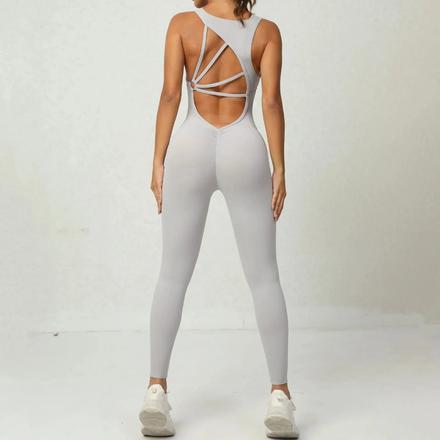 Seamless Yoga Jumpsuits Sports Fitness One-Piece Yoga Sleeveless Workout Clothes Running Sportswear Tight Training Tracksuits