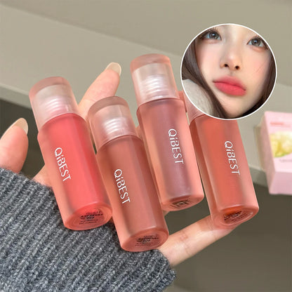 Qibest 6 Colors Velvet Matte Liquid Lipstick Long-Lasting Waterproof Lip Mud Sexy Red Lipgloss Beauty Women Cosmetics Lip Tint - AMULET RING STORE