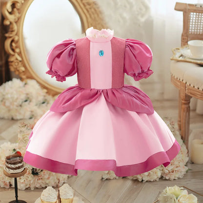 Princess Dress For Toddler Little Girl Luxurious Bow Gown Kids Birthday Party Clothes Halloween Carnival Children Princess Dress