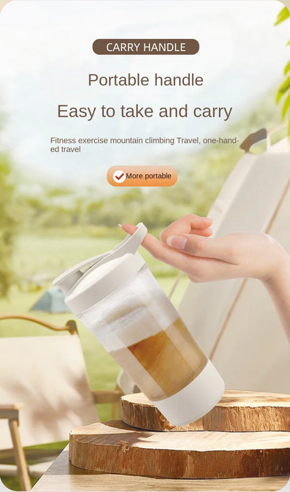 Electric Blender Cup Portable Blender Cup Milk Powder Protein Powder Blender Automatic Shaker Cup Home Travel Outdoor Sports Gym - AMULET RING STORE