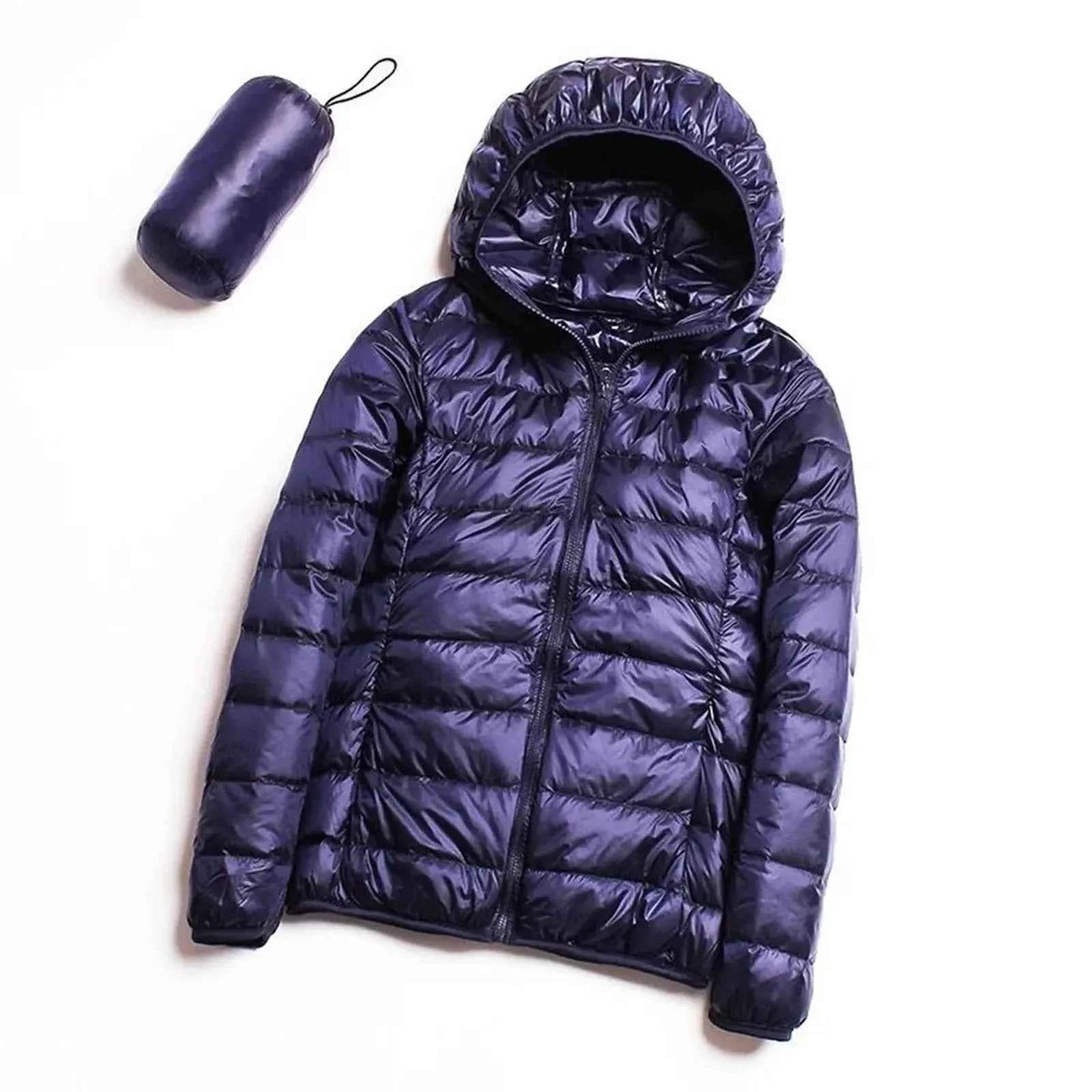 Women's Puffer Coat Winter Hooded 2023 Fashion Glossy Waterproof Loose Thicken Warm Down Cotton Jacket Outwear S-3XL