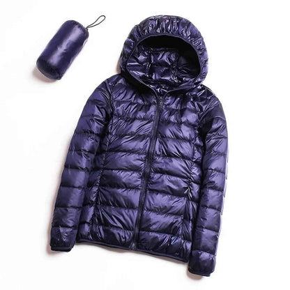 Women's Puffer Coat Winter Hooded 2023 Fashion Glossy Waterproof Loose Thicken Warm Down Cotton Jacket Outwear S-3XL