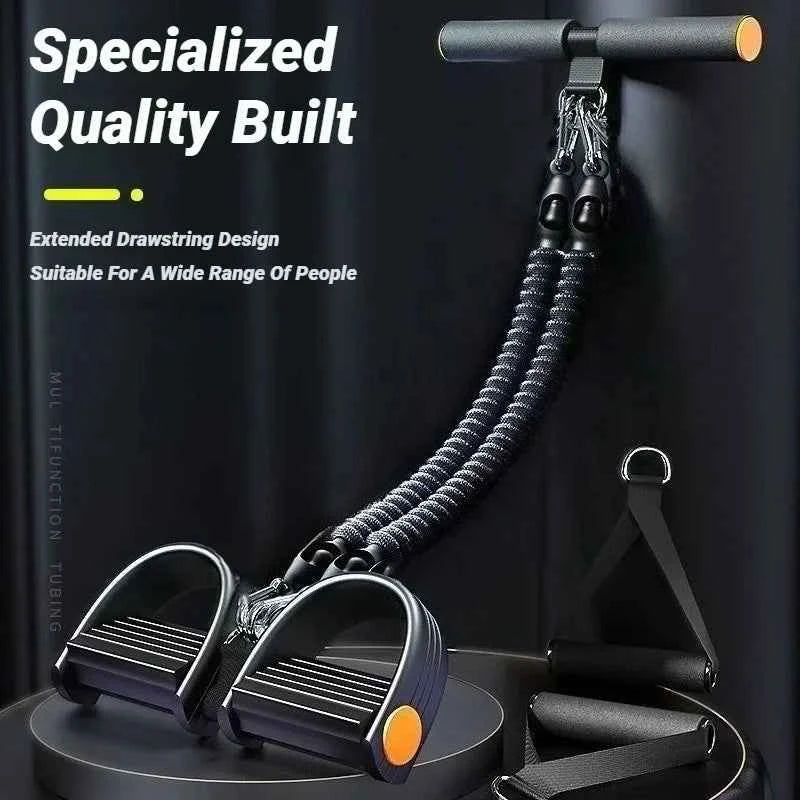 1pcPedal Tensioner for Home Fitness  Multifunctional Back Abdomen Ab Trainer for Men  Resistance Pull Exerciser