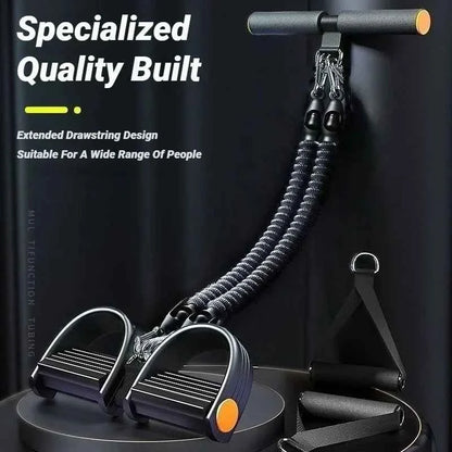 1pcPedal Tensioner for Home Fitness  Multifunctional Back Abdomen Ab Trainer for Men  Resistance Pull Exerciser