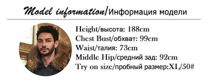 Men's winter jacket is very stylish waterproof and windproof, thickened with padded