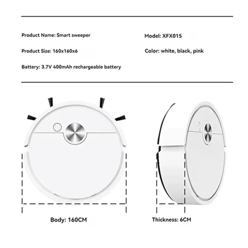 Xiaomi Fully Smart Sweeping Robot mini Mopping Robot Electric Automatic Cleaning Household Charging Vacuum Cleaner - AMULET RING STORE