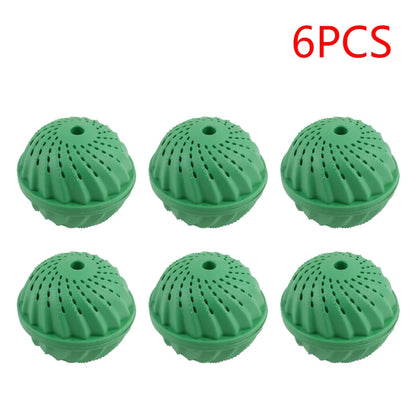 1-6PCS Eco-Friendly Wash Ball - Washing Machine Non-Chemical Detergent Laundry Ball Household Eco Hi-Ball - AMULET RING STORE