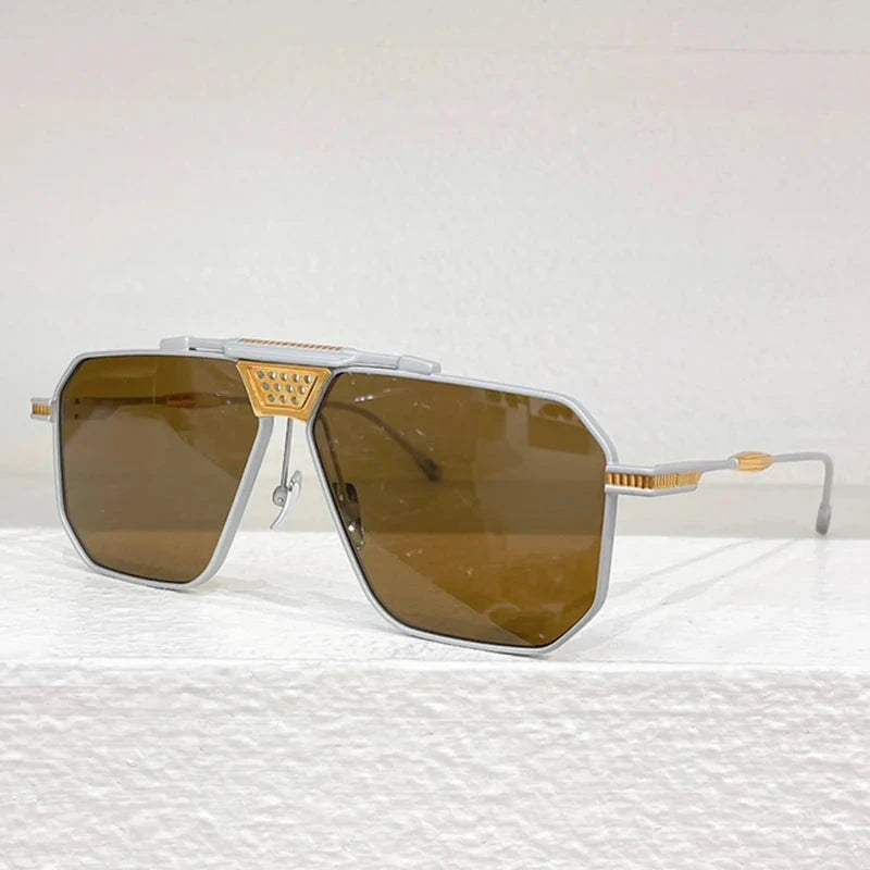 BMC004 Alloy Irrgular Sunglasses for Men and Women High Quality Brand Designer UV400 High Street Punk Fashion Trendy Eyeglasses