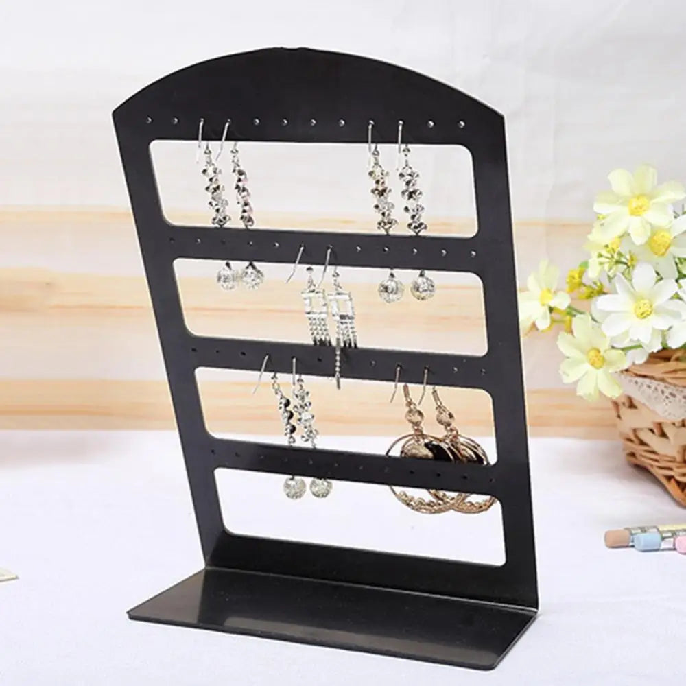 24/48 Holes Earrings Display Stand Holder Jewelry Show Rack Acrylic Organizer - AMULET RING STORE