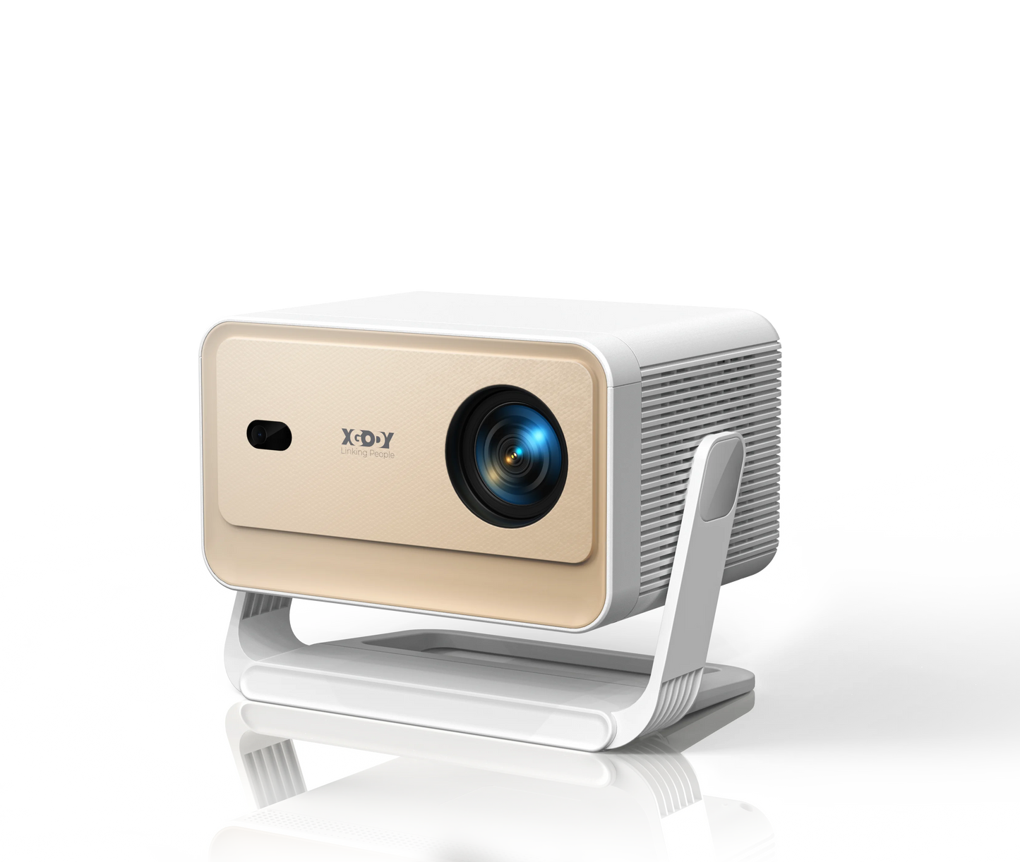 XGODY Projector N6 Pro Netflix Officially 4K Voice Control Smart Android TV Whale OS 32GB ROM for Outdoor Movie Home Theater