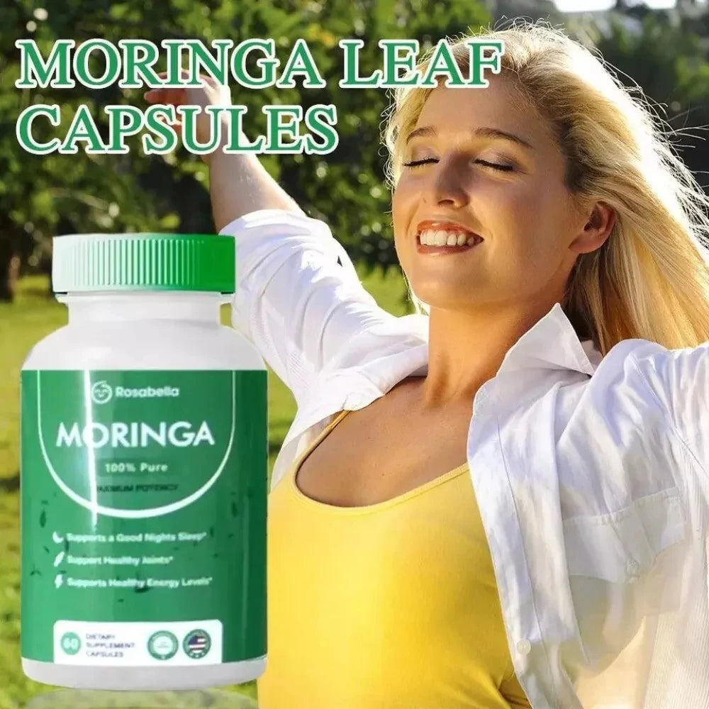 Moringa Capsules for Immune Support and Gut Health, Overall Wellness, Antioxidants - AMULET RING STORE