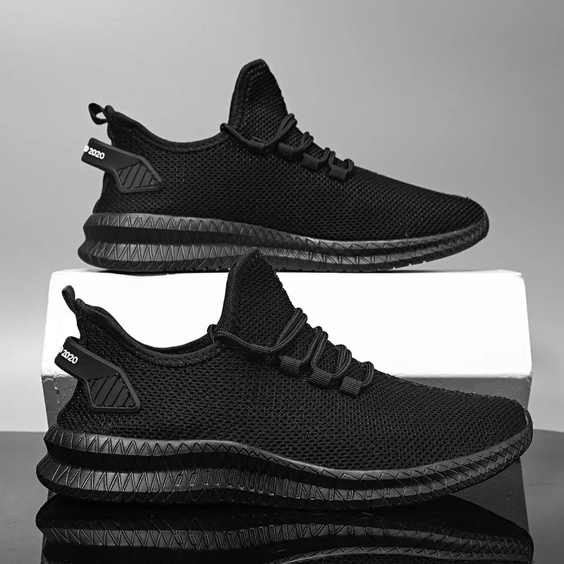 Men's Non-Slip Casual Sneakers Breathable Outdoor Jogging Training Hiking Sports Running Outdoor Women Weave Knit Lace Up Shoes - AMULET RING STORE