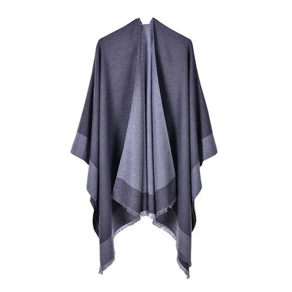 Winter Fashion Poncho Women Capes Scarf Imitation Cashmere Ladies Scarves Warm Shawls Wraps Woman Ponchos Bufanda Mujer Foulard