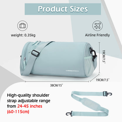 Sports Fitness Bag Women Travel Bag Multi-functional Handbag Yoga Bag Short-Distance Weekender Travel Package Swimming Gym Bags