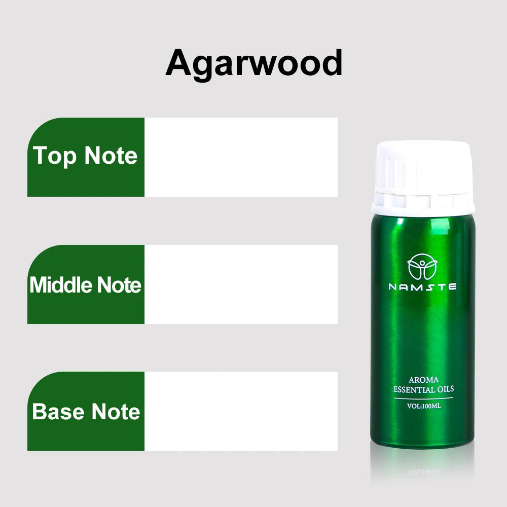 NAMSTE Hotel Perfume Oil 100ML Lavender Pure Essential Oils White Tea Coffee For Diffuser Aroma Oil Room Fragrance Air Freshener - AMULET RING STORE