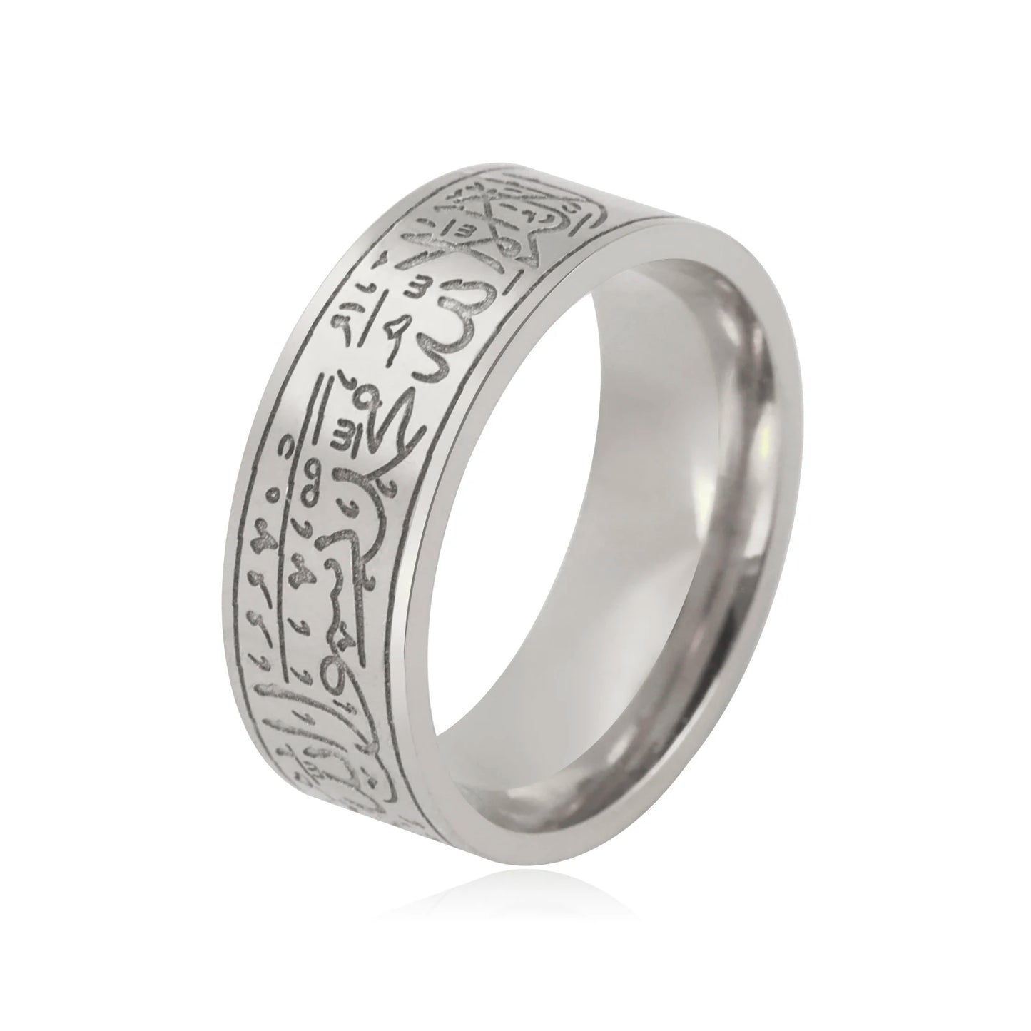 Dawapara Muslim Mohammad Arabic Letter Shahada Ring AMULET RING STORE