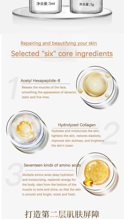 Collagen Hyaluronic Acid Face Mask DIY Hyaluronic acid V Face Lifting Firming Whitening Mask Fine Lines Anti-wrinkle Skin Care