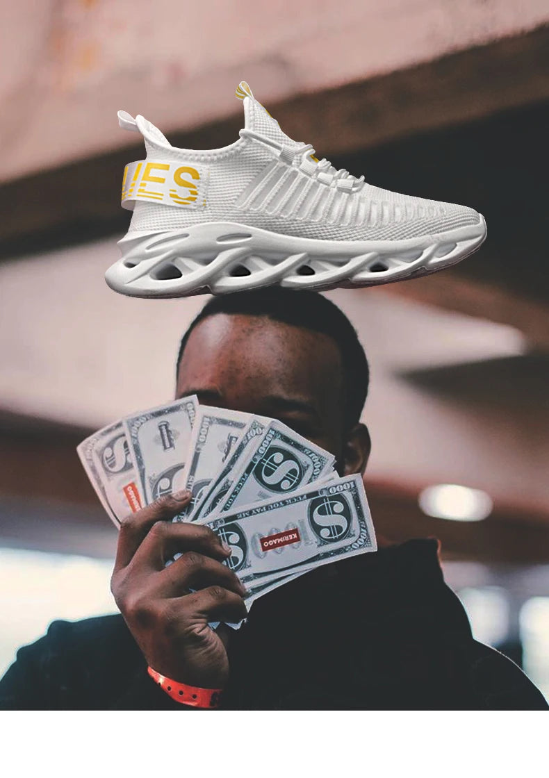 Men Shoes Comfortable Sneakers Breathable Running Shoes For Women Mesh Tennis Sports Shoes Outdoor Air Waling Casual - AMULET RING STORE