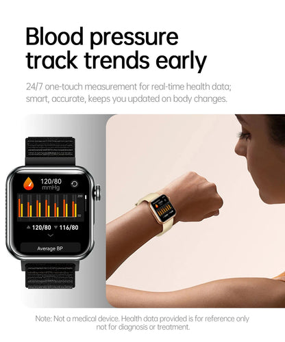2025 New LED Women AI Smart Diagnosis Smart Watch HRV+PPG Blood Pressure Blood oxygen Health monitor IP68 NFC Smartwatches ﻿