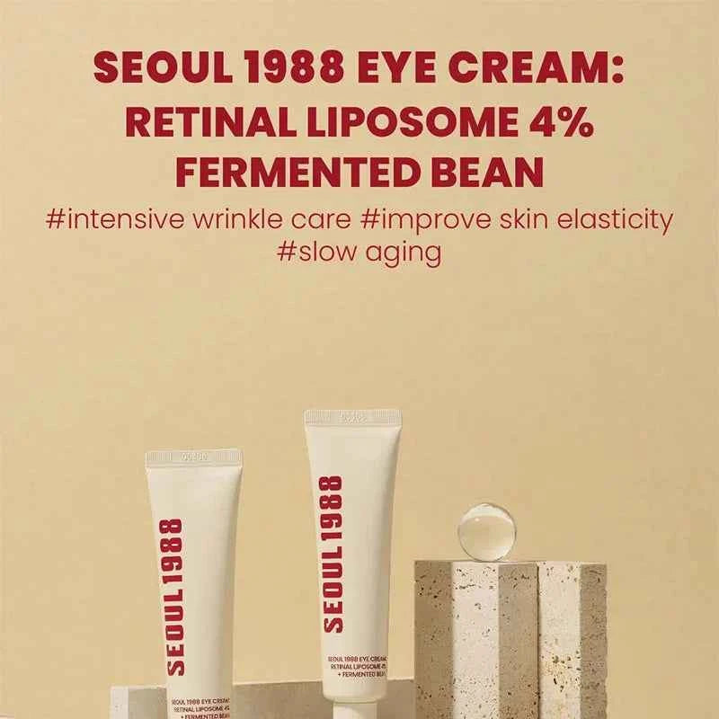 SEOUL 1988 Vitamin C Wrinkle Care 4% Retinol Ginseng Face Serum Firm Fine Lines Eye Cream Hydrating Moisturizing Brightening Set