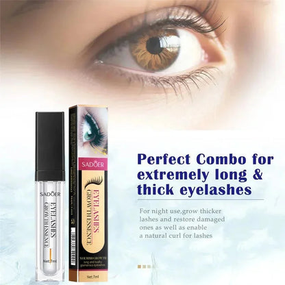 Fast Eyelash Growth Serum 7 Days Lashes Eyebrow Enhancer Product Longer Fuller Thicker Extension Treatment Lash Lift Care Makeup - AMULET RING STORE