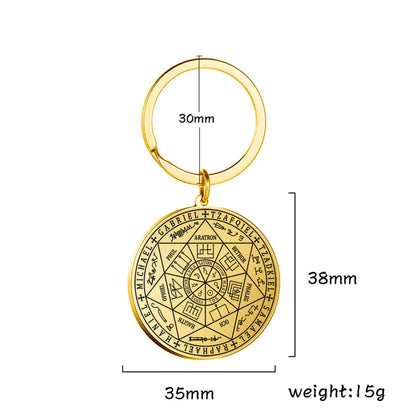 Seal of The 7 Archangels Pendant Necklaces for Men