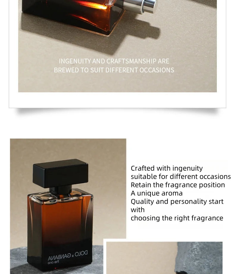 Hot Selling Brand Eau De Toilette for Men Fresh Romantic Fougere Scent Woody Notes 50ml Cologne Perfume Long Lasting Man Parfum