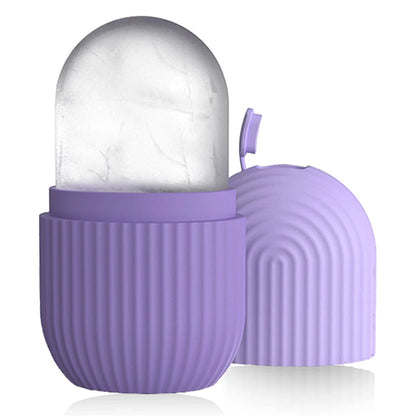 Silicone Cube Tray Shape Face Facial Ice Roller Massage Face Massage Roller Frozen Facial Reusable Ice Roller Beauty  Skin care