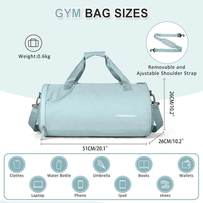 Sports Fitness Bag Women Travel Bag Multi-functional Handbag Yoga Bag Short-Distance Weekender Travel Package Swimming Gym Bags
