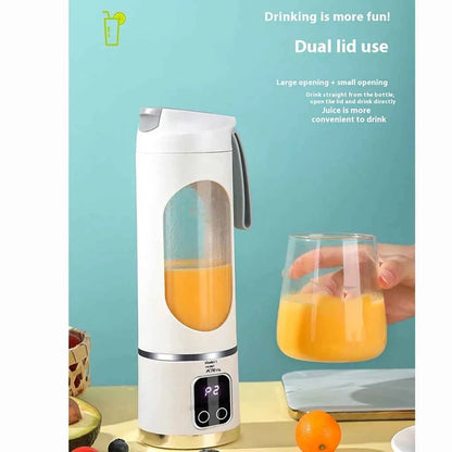 450ml Portable Electric Juicer USB Charging Mini Juicer Fruit Mixer Electric Handheld Juicer for Home Shakes and Smoothies Mixer