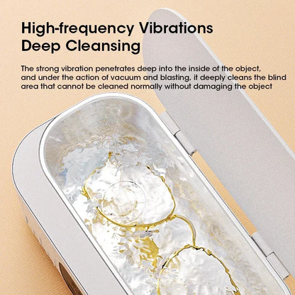 Ultrasonic Cleaning Machine 400ml Ultrasonic Cleaning Tank Automatic Cleaning Makeup Brush Glasses Watches Jewelry Cleaning - AMULET RING STORE