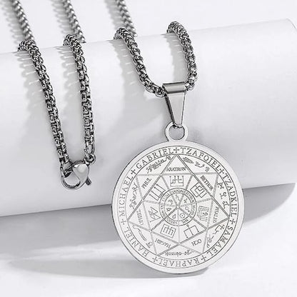 Seal of The 7 Archangels Pendant Necklaces for Men