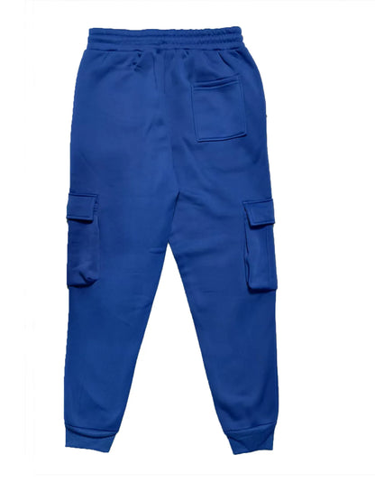 New autumn and winter velvet men's casual overalls multi-pocket pants large size sports casual trousers
