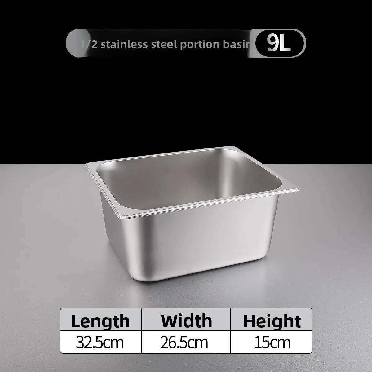 Stainl Steel Rectangular Covered Small Seasoning Box Food Container Thermal Rectangular Basin for Restaurant Kitchen - AMULET RING STORE