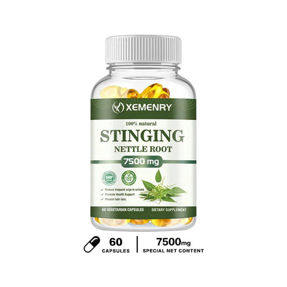 Stinging Nettle Root Capsules - Promotes Prostate and Urinary Tract Health, Reduces Urinary FrequencyCapsule