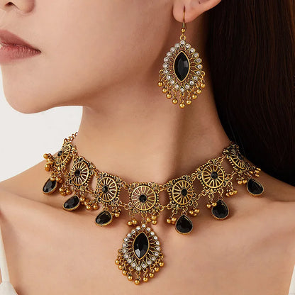 Ethnic Vintage Jewelry Set Resin Stone Jewelry Sets