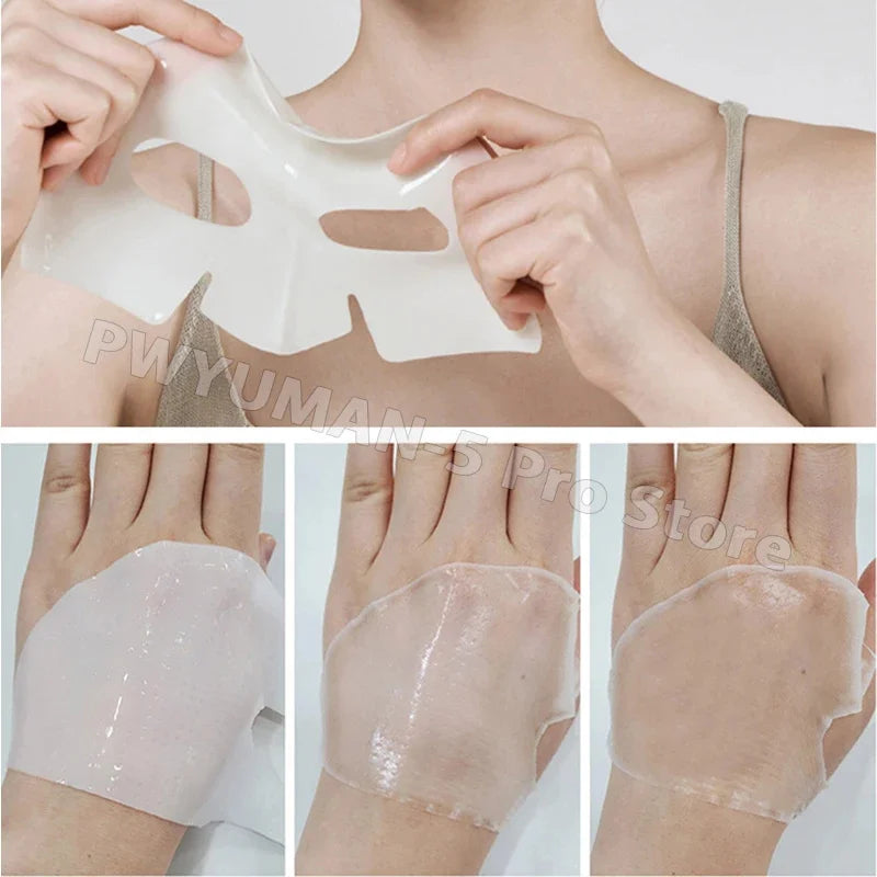 1/3/5/10PCS Bio Collagen Face Mask Shrink Pores Deep Hydrating Overnight Mask Moisturizing Refreshing Brightening Face Skin Care - AMULET RING STORE