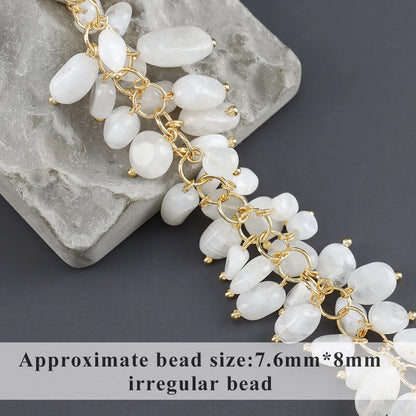 GUFEATHER M987,jewelry accessories,pass REACH,nickel free,18k gold plated,copper,natural stone,diy chain,jewelry making,10cm/lot - AMULET RING STORE