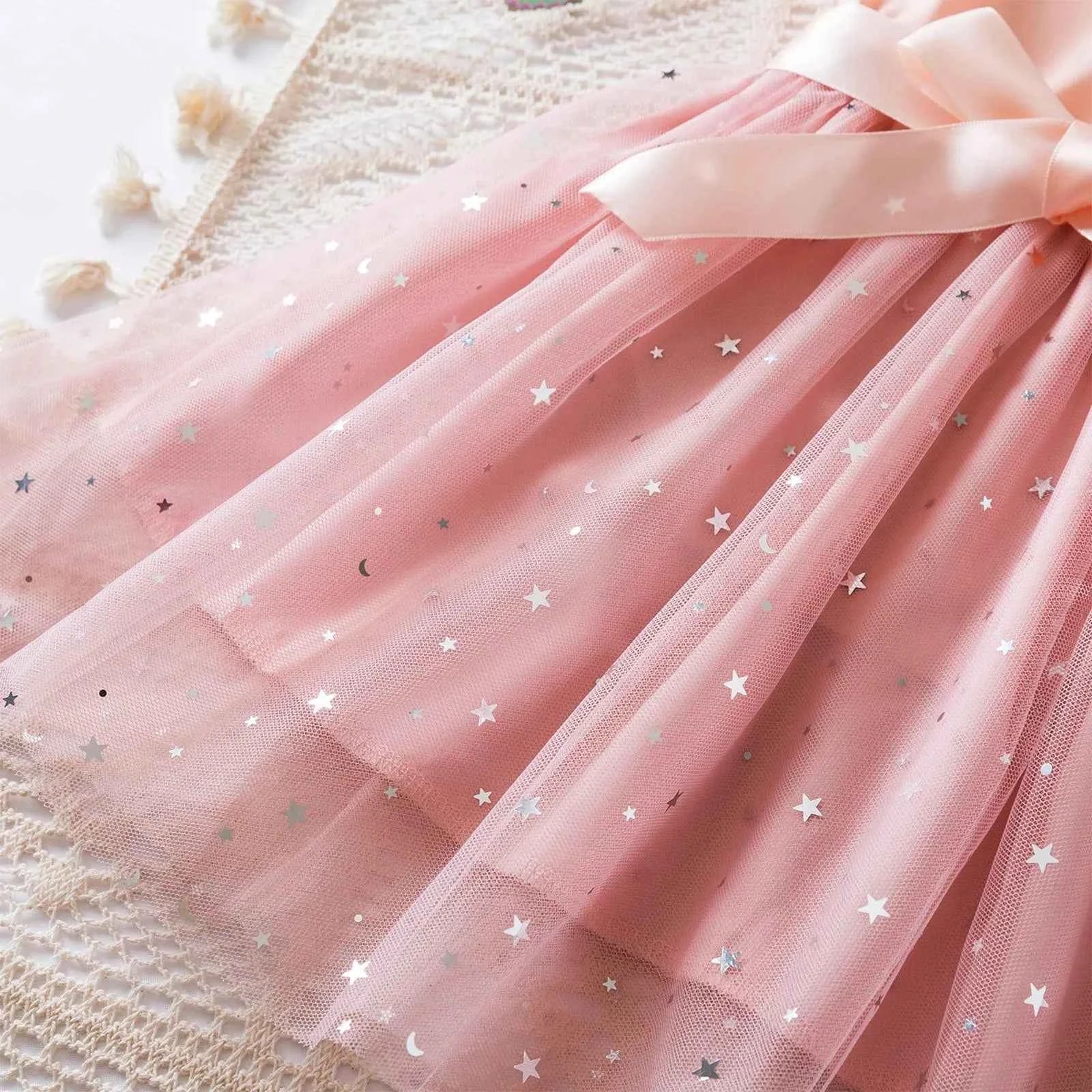 Princess Girls Cosplay Dress Clothes Kids Party Wedding Carnival Birthday Party Princess Evening Tutu Dresses Toddler 2-6Y