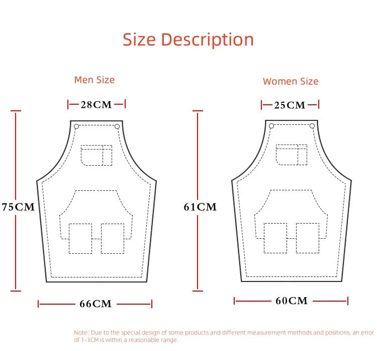 Hairstylist Denim Apron With Wide Shoulder Straps Comfortable Workwear Casual Fashionable Stain Resistant Men and Women Apron - AMULET RING STORE