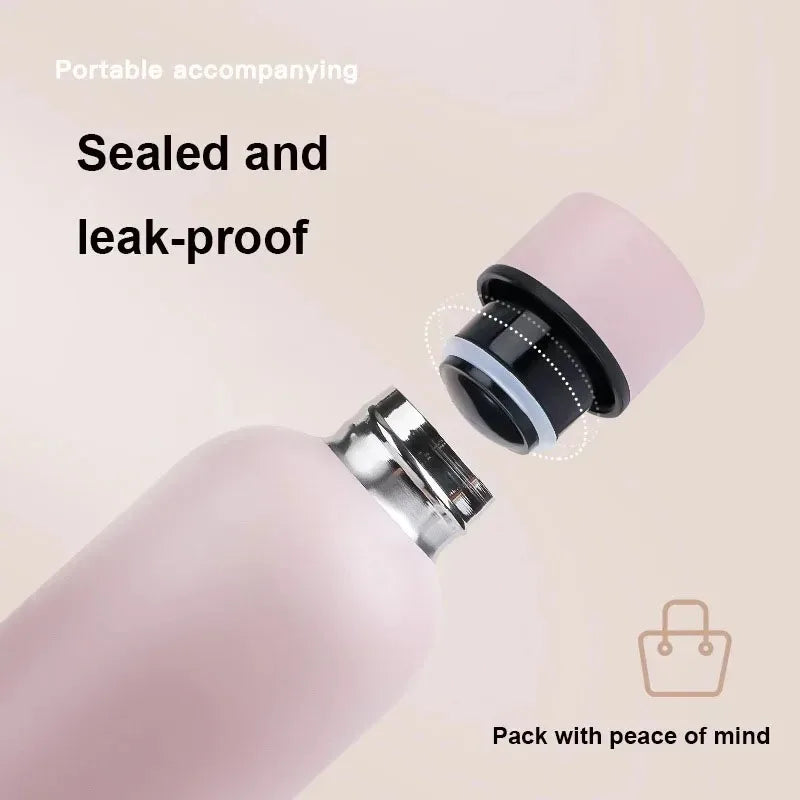 350-750ML Stainless Steel Thermos Cup Portable Small Mouth Water Cup Travel Outdoor Sports Water Bottle Vacuum Flask Gym Kettle - AMULET RING STORE